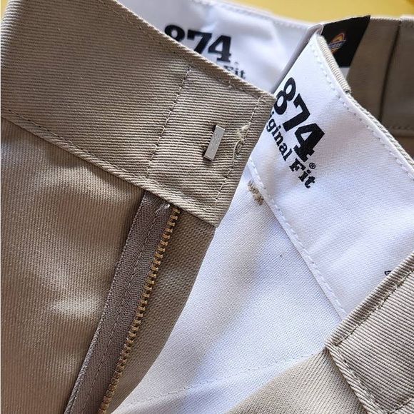 👖 Dickies Men's Original 874® Work Pants - Khaki - Size 34x30 - Picture 5 of 11